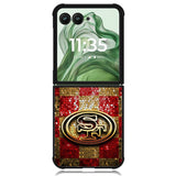 san francisco 49ers X02101 Motorola Moto Razr+ Plus 2024/2025 Case, Motorola Razr 50 Ultra/50s Ultra Case