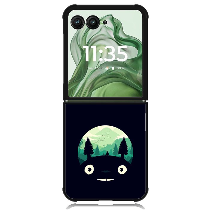 totoro Wallpaper X02062 Motorola Moto Razr+ Plus 2024/2025 Case, Motorola Razr 50 Ultra/50s Ultra Case