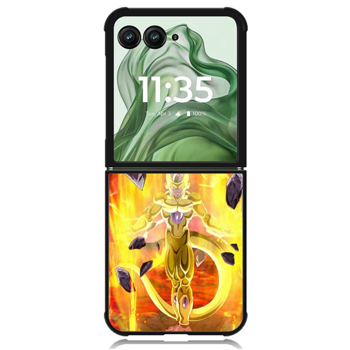 Dragon Ball golden frieza X02045 Motorola Moto Razr+ Plus 2024/2025 Case, Motorola Razr 50 Ultra/50s Ultra Case