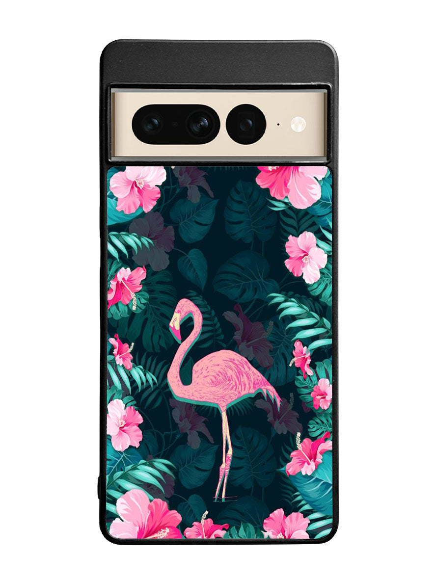 Flamingo And Flowers Google Pixel 7 Pro Case