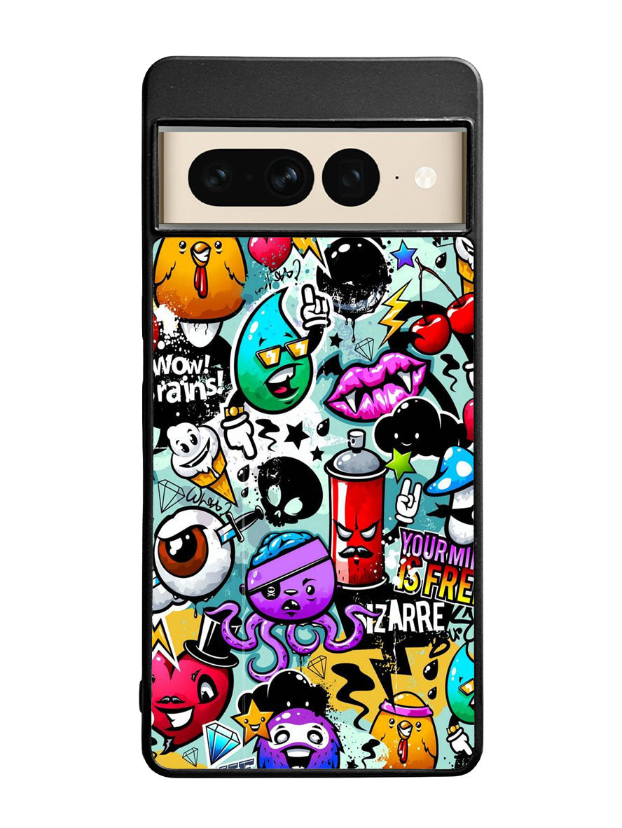 Cartoon Graffiti Google Pixel 7 Pro Case