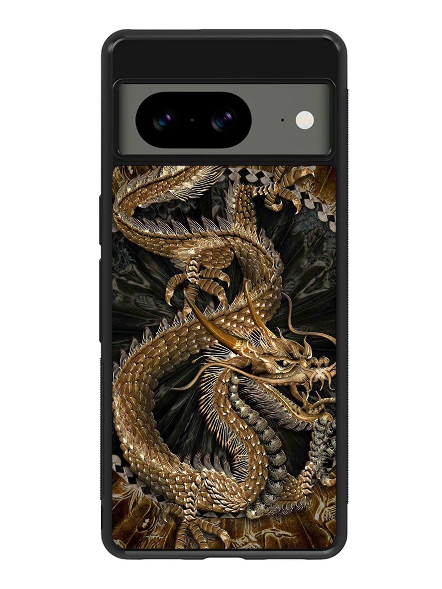 Black And Gold Dragon Google Pixel 8a Case