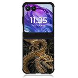 Black And Gold Dragon Motorola Moto Razr 2024 , Moto Razr 50 Case