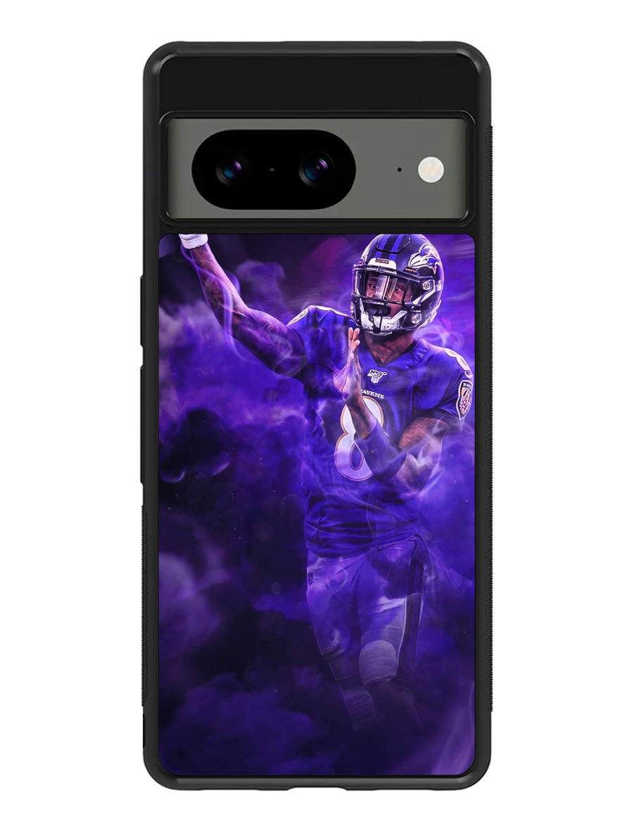 Lamar Jackson Smoke Google Pixel 8a Case