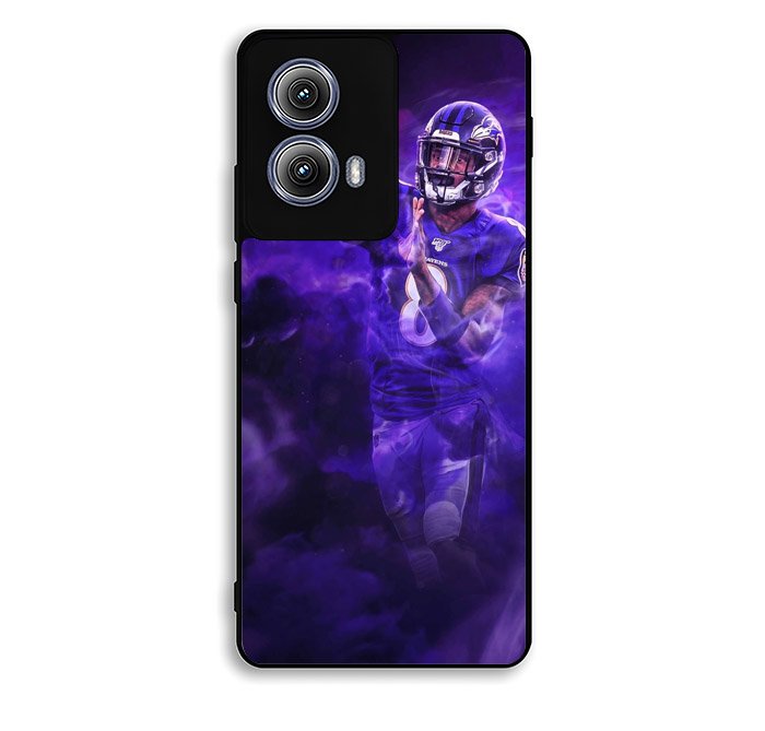 Lamar Jackson Smoke Motorola Moto Edge 2024 Case FE0255