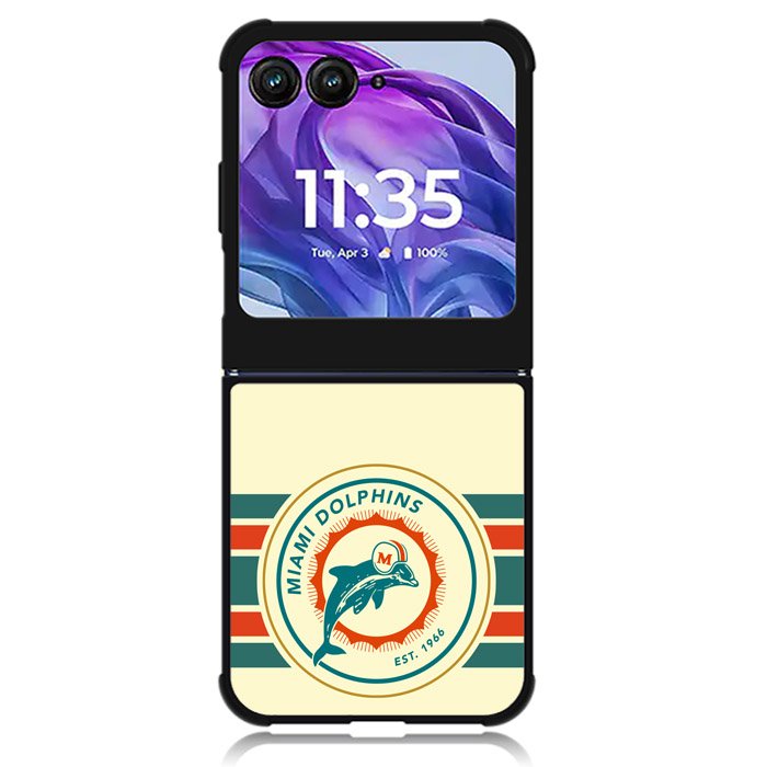 Miami Dolphins 8th Motorola Moto Razr 2024 , Moto Razr 50 Case