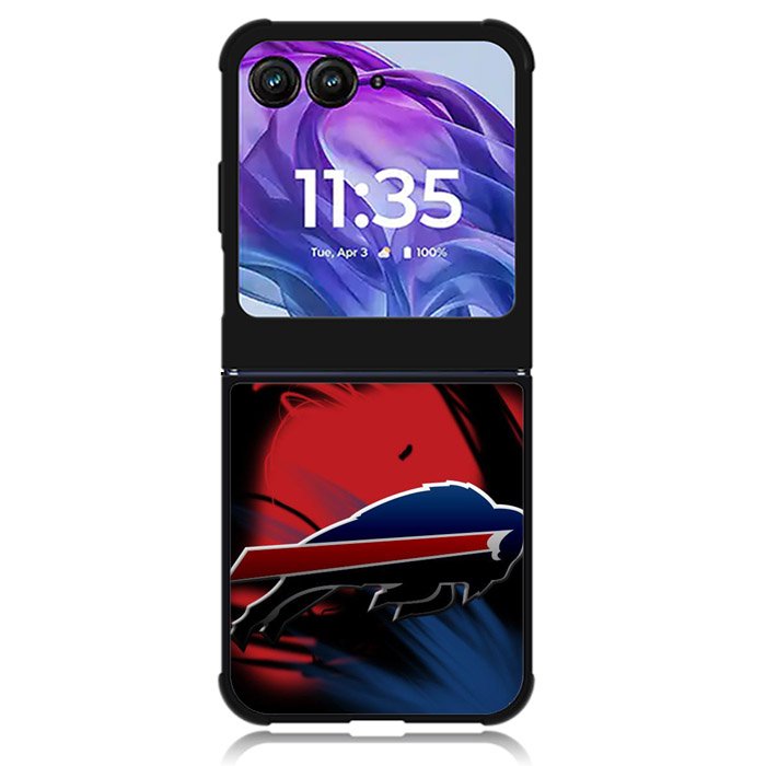 Buffalo Bills Stripe Motorola Moto Razr 2024 , Moto Razr 50 Case