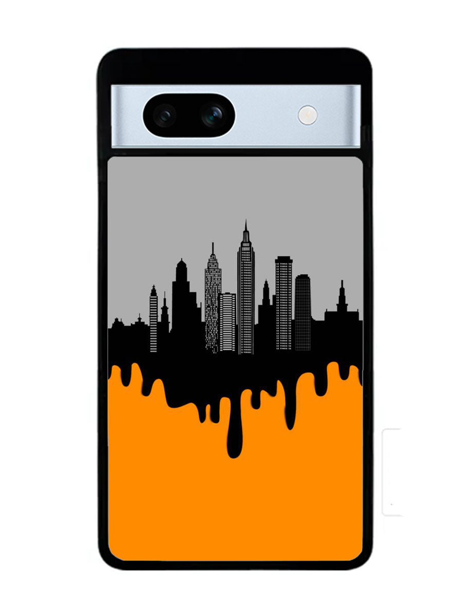 Black Orange Google Pixel 7A Case