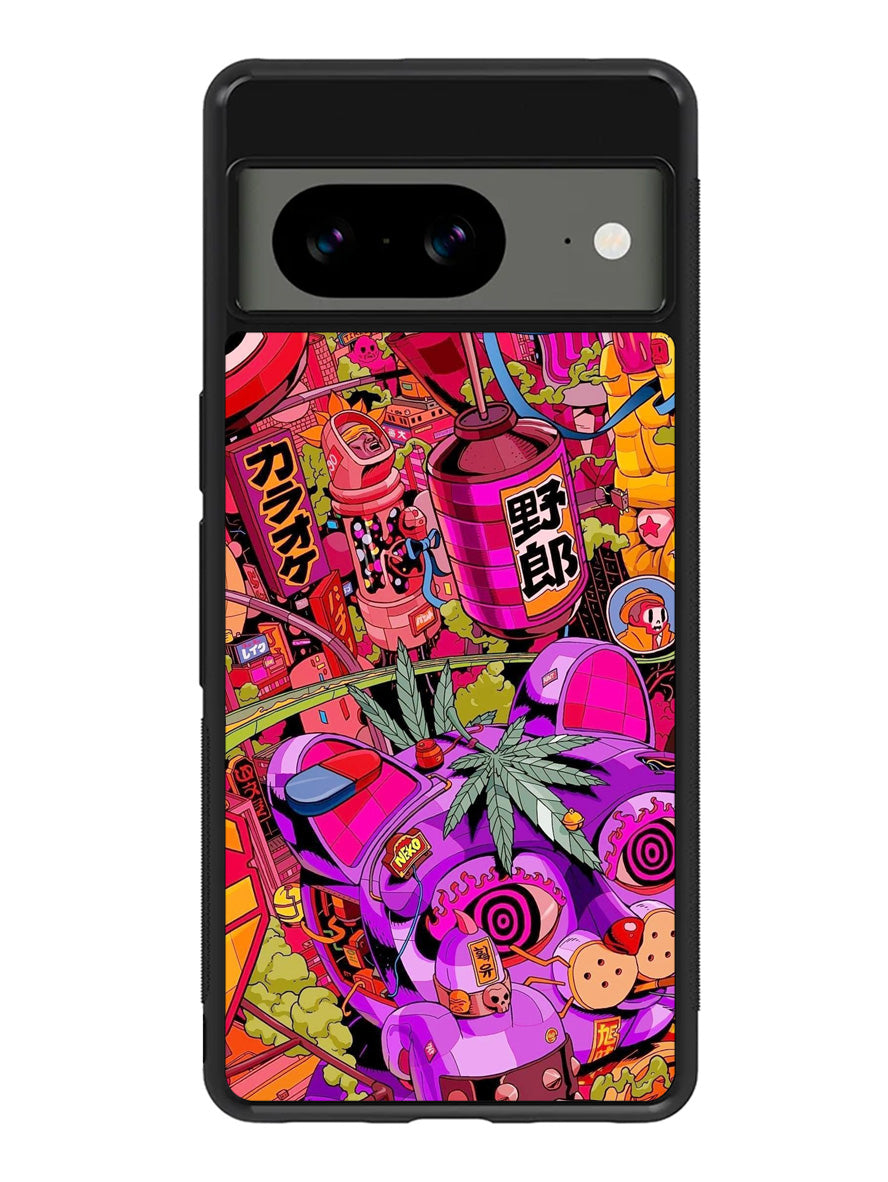 Stoner Trippy Google Pixel 8a Case
