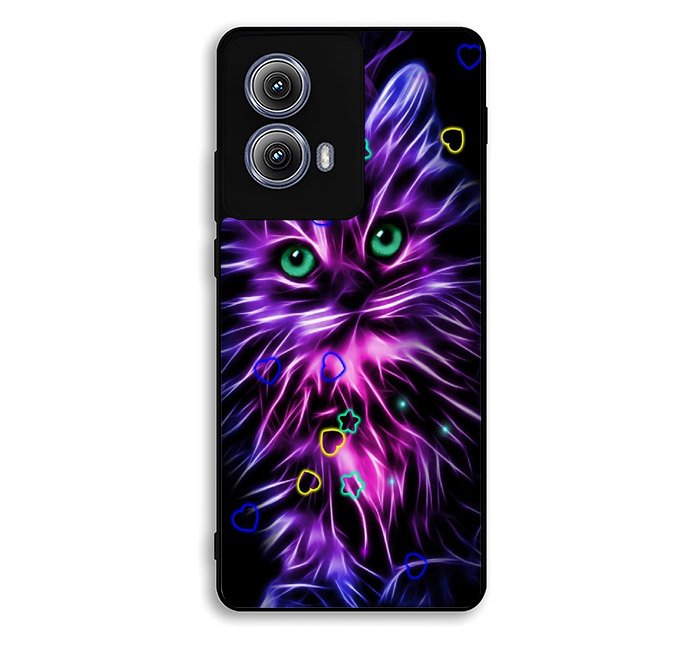 Cat Glow Purple 2nd Motorola Moto Edge 2024 Case FE2705