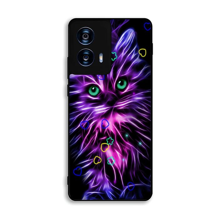Cat Glow Purple 2nd Motorola Moto G Power 5G 2024 Case FE4880