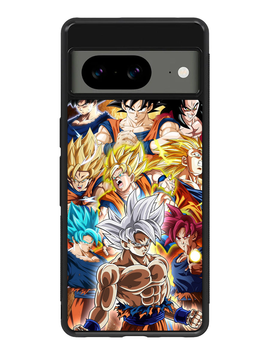 Goku transformations Google Pixel 8a Case