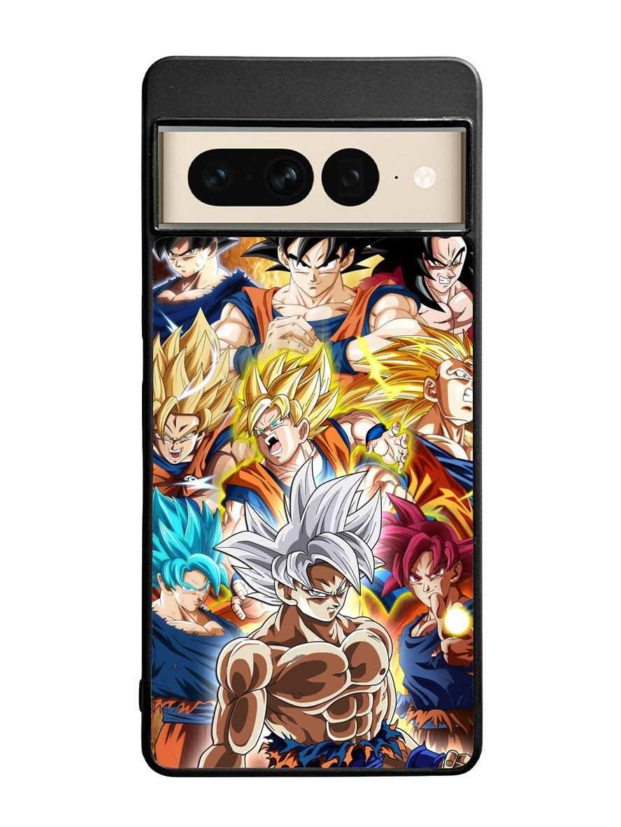 Goku transformations Google Pixel 7 Pro Case