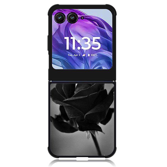 Black Rose Motorola Moto Razr 2024 , Moto Razr 50 Case
