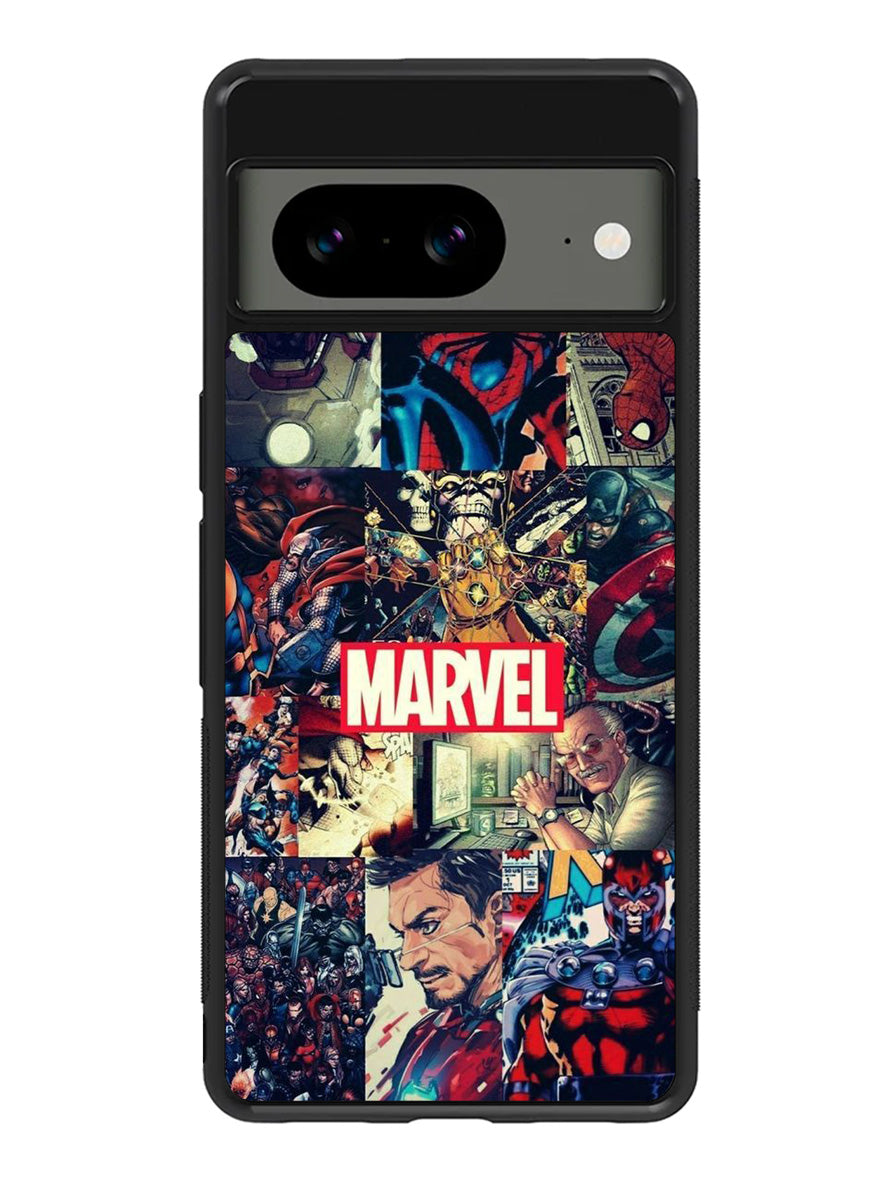 Marvel Comic Heroes Google Pixel 8a Case