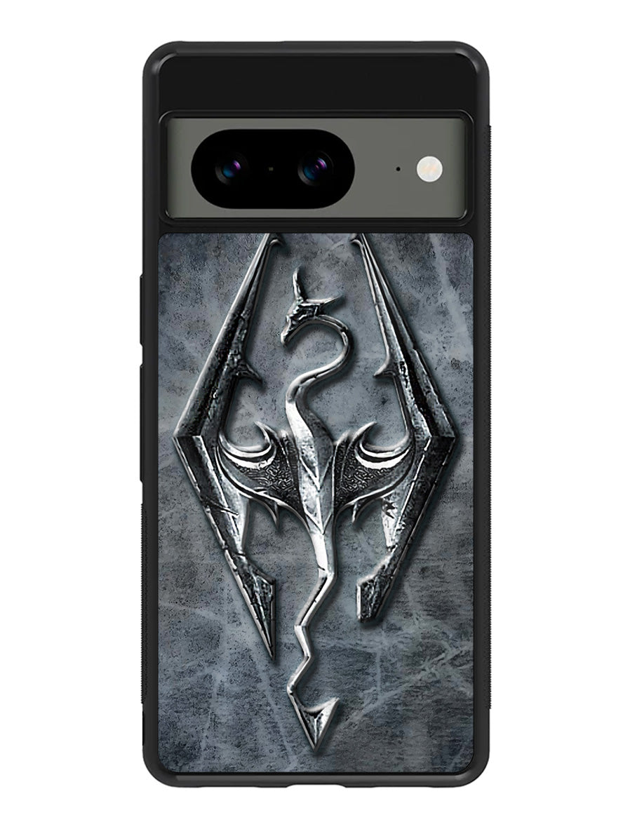 HD Skyrim Logo Google Pixel 8a Case