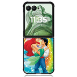 Little Mermaid Ariel Eric rainbow X0631 Motorola Moto Razr+ Plus 2024/2025 Case, Motorola Razr 50 Ultra/50s Ultra Case