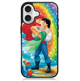 Little Mermaid Ariel Eric rainbow X0631 iPhone 16 Plus Case