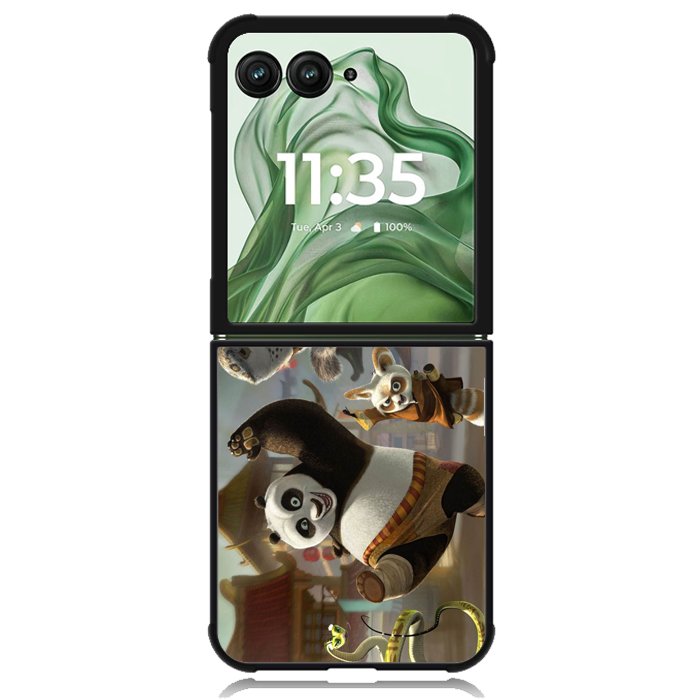 Kung Fu Panda Movie X0853 Motorola Moto Razr+ Plus 2024/2025 Case, Motorola Razr 50 Ultra/50s Ultra Case