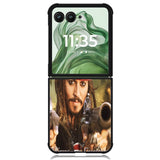 Jack Sparrow Wallpapers X0875 Motorola Moto Razr+ Plus 2024/2025 Case, Motorola Razr 50 Ultra/50s Ultra Case