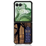 Jack Skellington Tardis X1077 Motorola Moto Razr+ Plus 2024/2025 Case, Motorola Razr 50 Ultra/50s Ultra Case