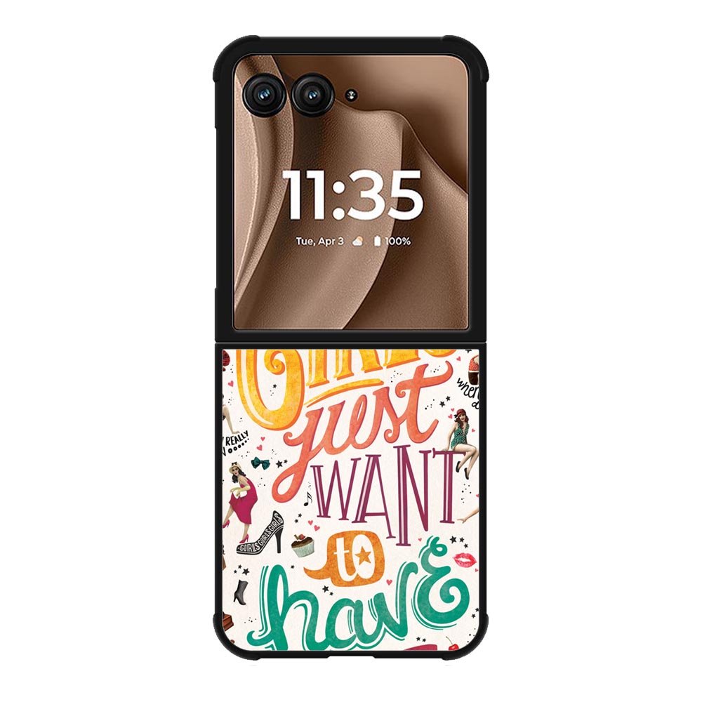 Girls Just Want To Have Fun X1138 Motorola Moto RAZR Plus 2025 Case