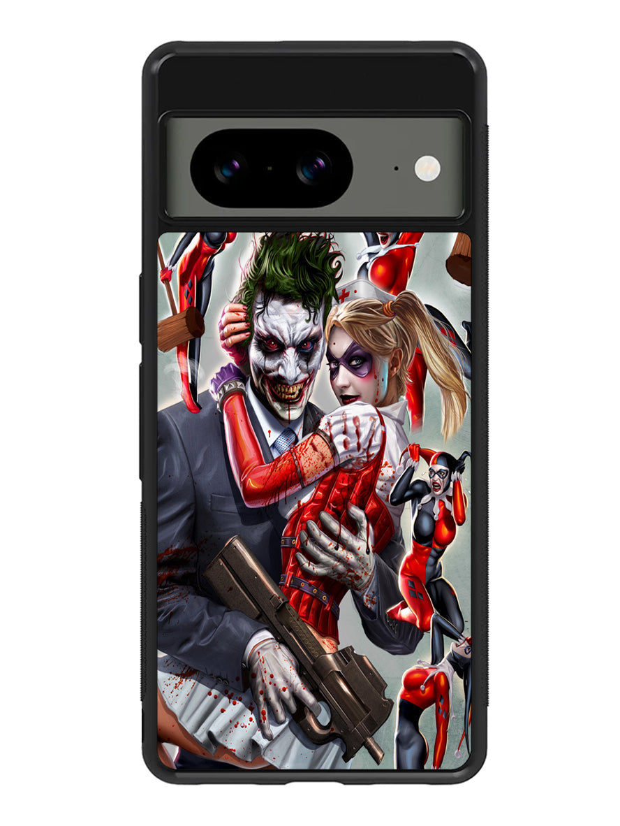 Harley Quinn and Joker Google Pixel 8a Case