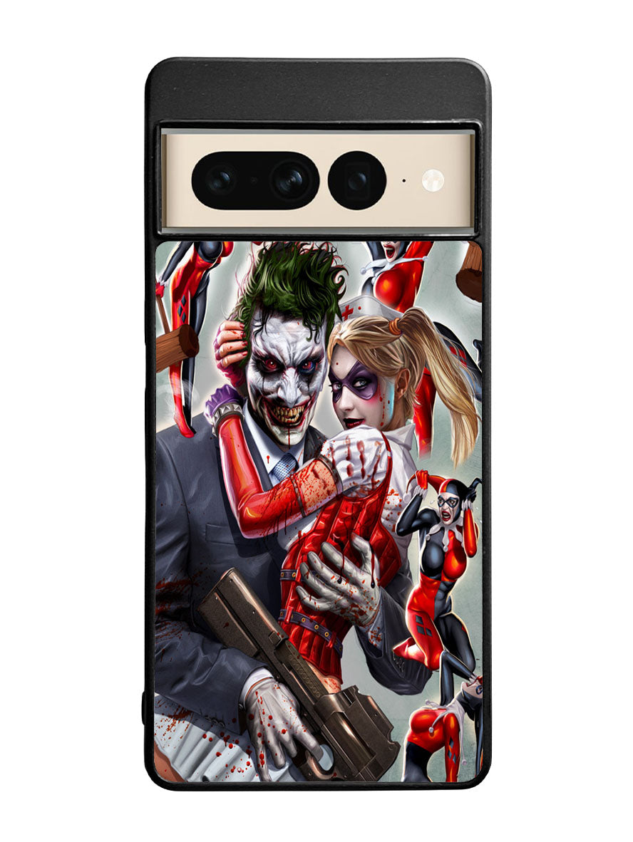 Harley Quinn and Joker Google Pixel 7 Pro Case