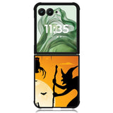 Halloween Cartoon X1170 Motorola Moto Razr+ Plus 2024/2025 Case, Motorola Razr 50 Ultra/50s Ultra Case
