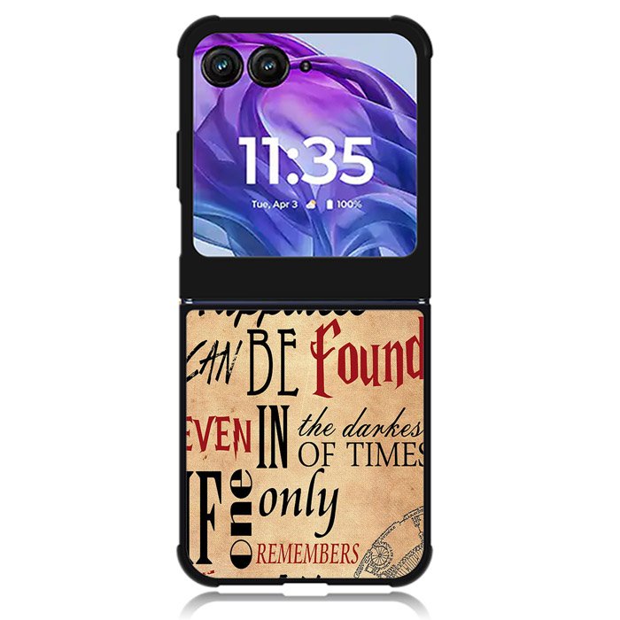 Harry Potter book quote Motorola Moto Razr 2024 , Moto Razr 50 Case