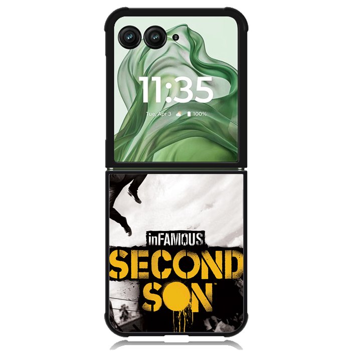 infamous second son X1197 Motorola Moto Razr+ Plus 2024/2025 Case, Motorola Razr 50 Ultra/50s Ultra Case