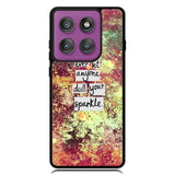 Inspirational Quote sparkle X1218 Motorola Moto Edge 2025 | Moto Edge 60 Fusion | Moto Edge 60 Pro Case