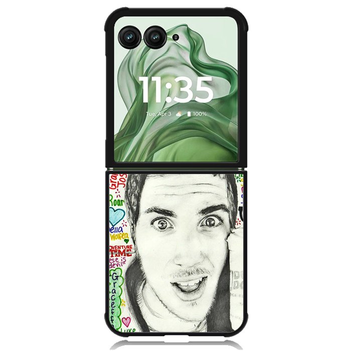 Joey Graceffa Collage X1239 Motorola Moto Razr+ Plus 2024/2025 Case, Motorola Razr 50 Ultra/50s Ultra Case
