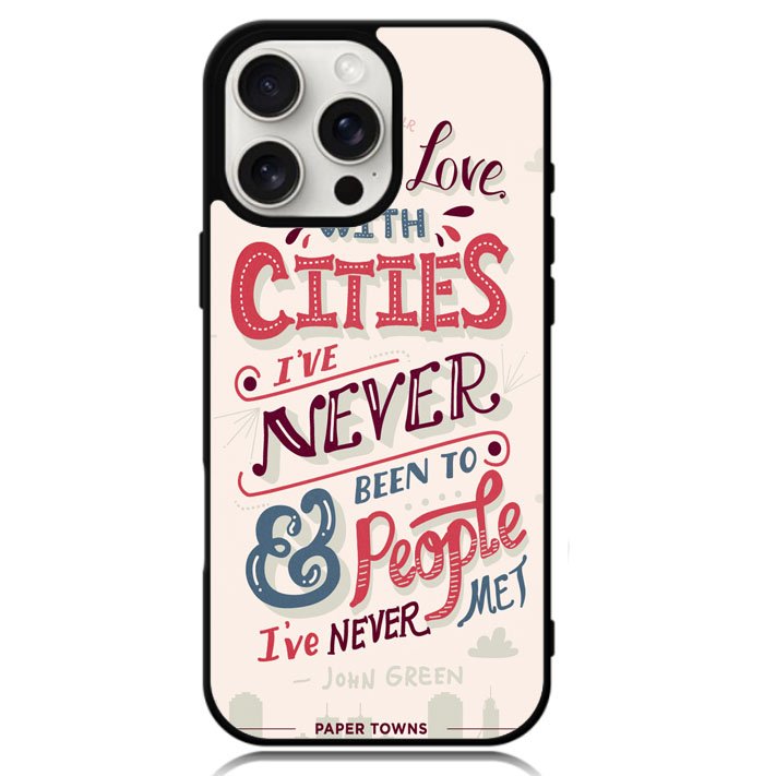 john green, paper towns X1201 iPhone 16 Pro Max Case