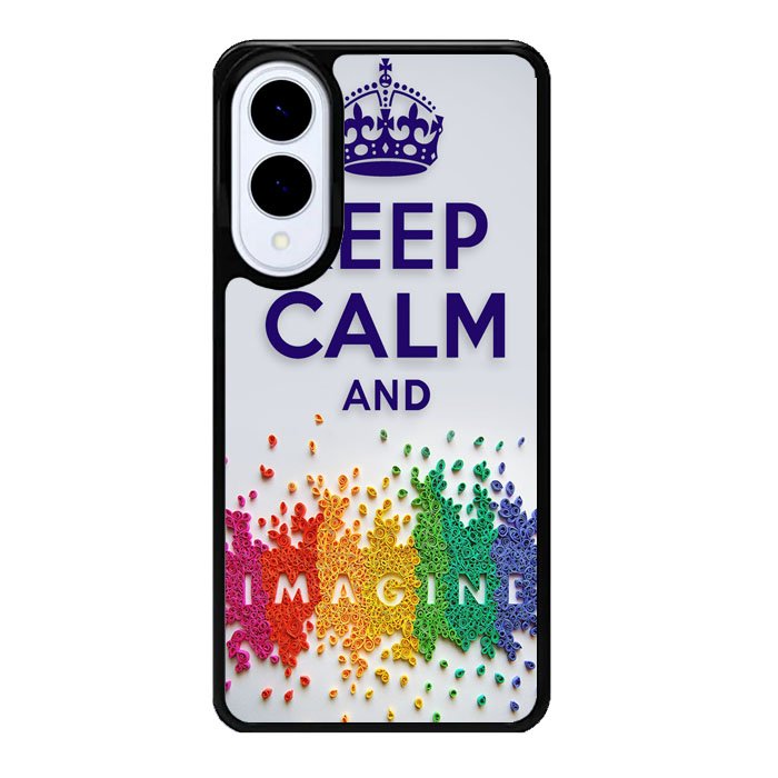 Keep Calm and imagine  X1245 Samsung Galaxy S25 Edge Case