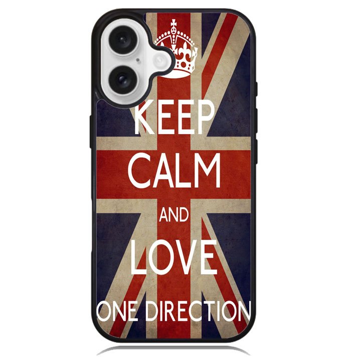 Keep Calm and Love 1D X1244 iPhone 16 Plus Case