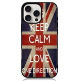 Keep Calm and Love 1D X1244 iPhone 16 Pro Case