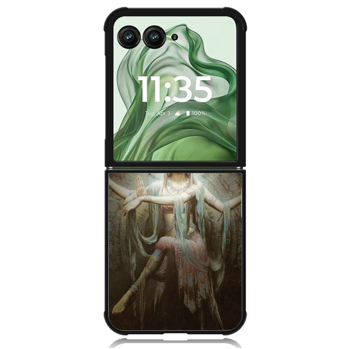 Guan Yin  X1330 Motorola Moto Razr+ Plus 2024/2025 Case, Motorola Razr 50 Ultra/50s Ultra Case