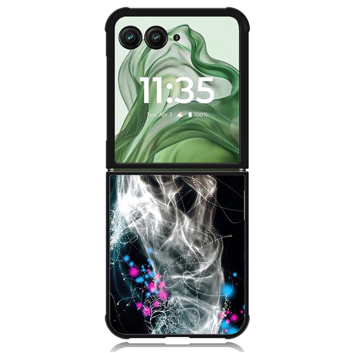 Fantasy Black  X1415 Motorola Moto Razr+ Plus 2024/2025 Case, Motorola Razr 50 Ultra/50s Ultra Case