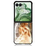 Fantasy White X1414 Motorola Moto Razr+ Plus 2024/2025 Case, Motorola Razr 50 Ultra/50s Ultra Case