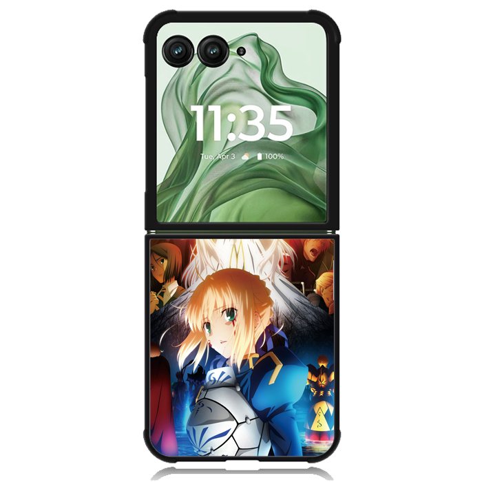 Fate Zero Saber X1426 Motorola Moto Razr+ Plus 2024/2025 Case, Motorola Razr 50 Ultra/50s Ultra Case