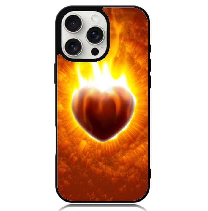 Love Burning Heart  X1458 iPhone 16 Pro Case