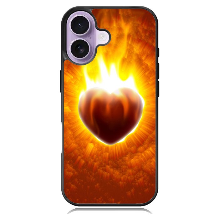 Love Burning Heart  X1458 iPhone 17 Case