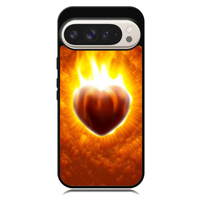Love Burning Heart  X1458 Google Pixel 9 | Google Pixel 9 Pro Case