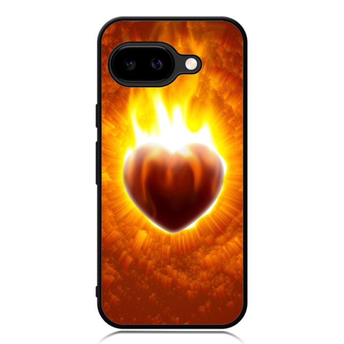 Love Burning Heart  X1458 Google Pixel 9A Case