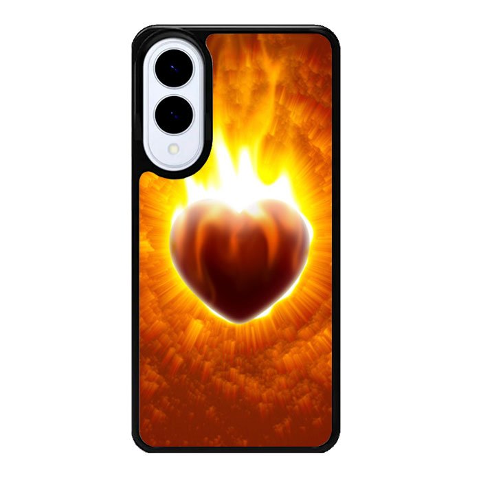 Love Burning Heart  X1458 Samsung Galaxy S25 Edge Case