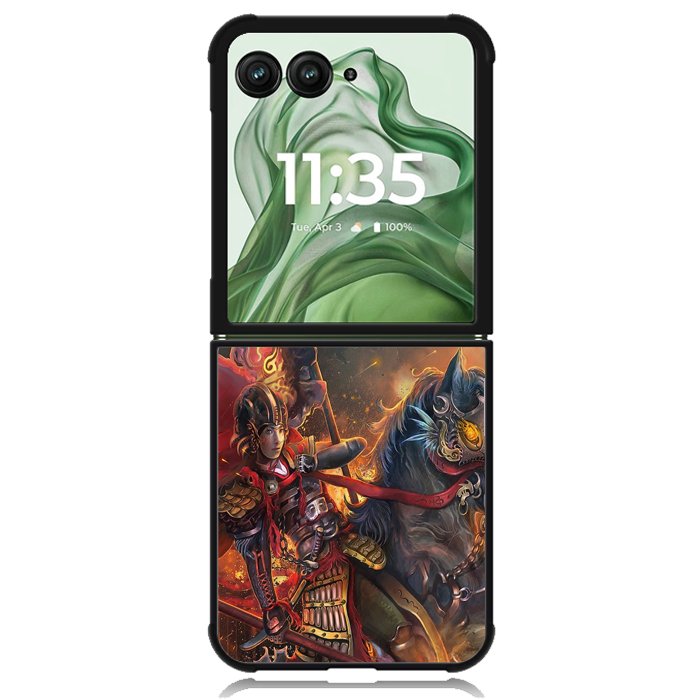 Horse Knight Warrior Painting X1551 Motorola Moto Razr+ Plus 2024/2025 Case, Motorola Razr 50 Ultra/50s Ultra Case