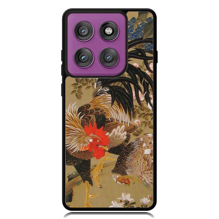 Ito Jakuchu Rooster  X1552 Motorola Moto Edge 2025 | Moto Edge 60 Fusion | Moto Edge 60 Pro Case