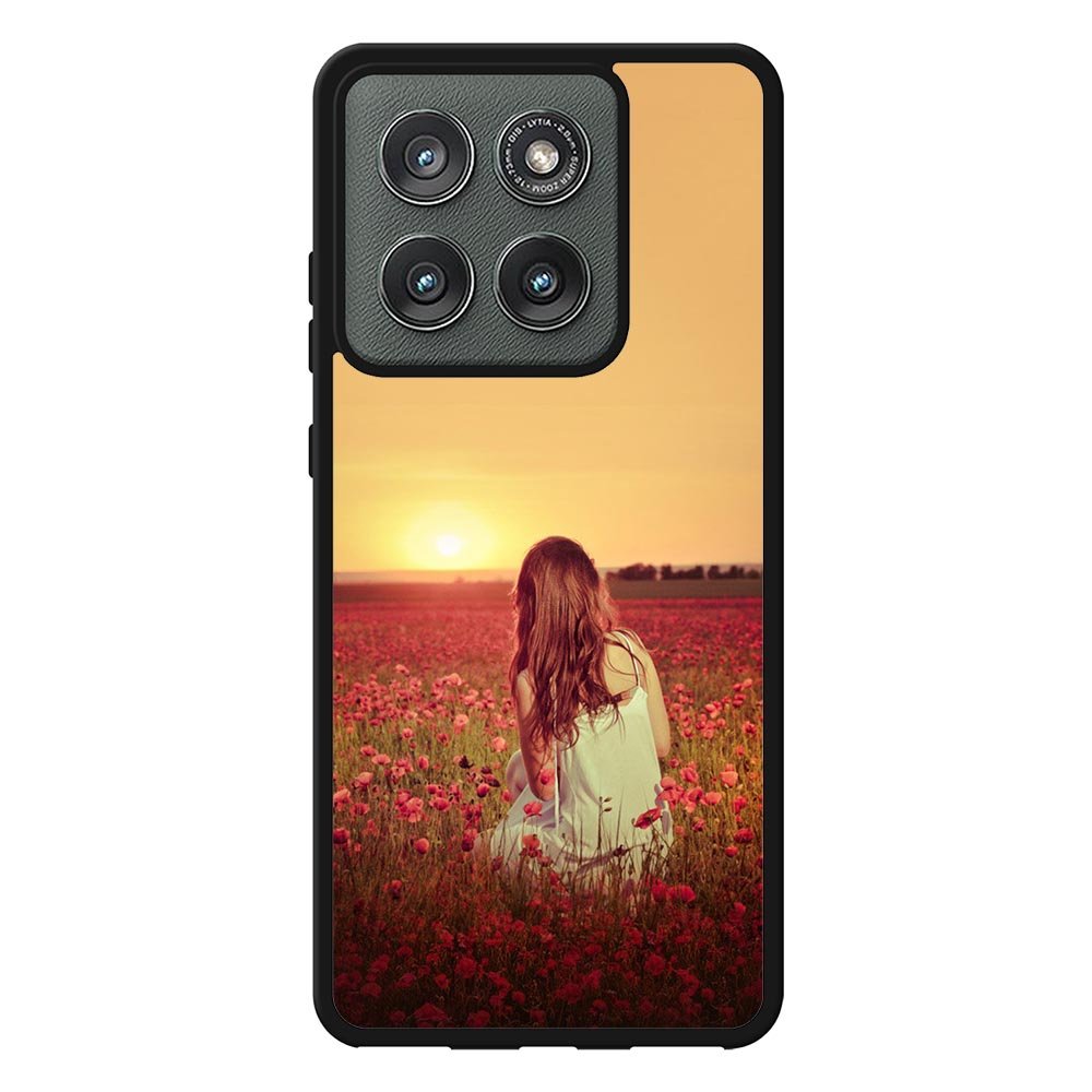 Girl In Red Flowers  X1710 Motorola Moto Edge 2025 Case