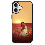 Girl In Red Flowers  X1710 iPhone 16 Case